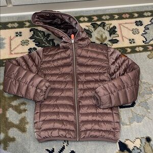 SAVE THE DUCK Taupe Puffer Jacket